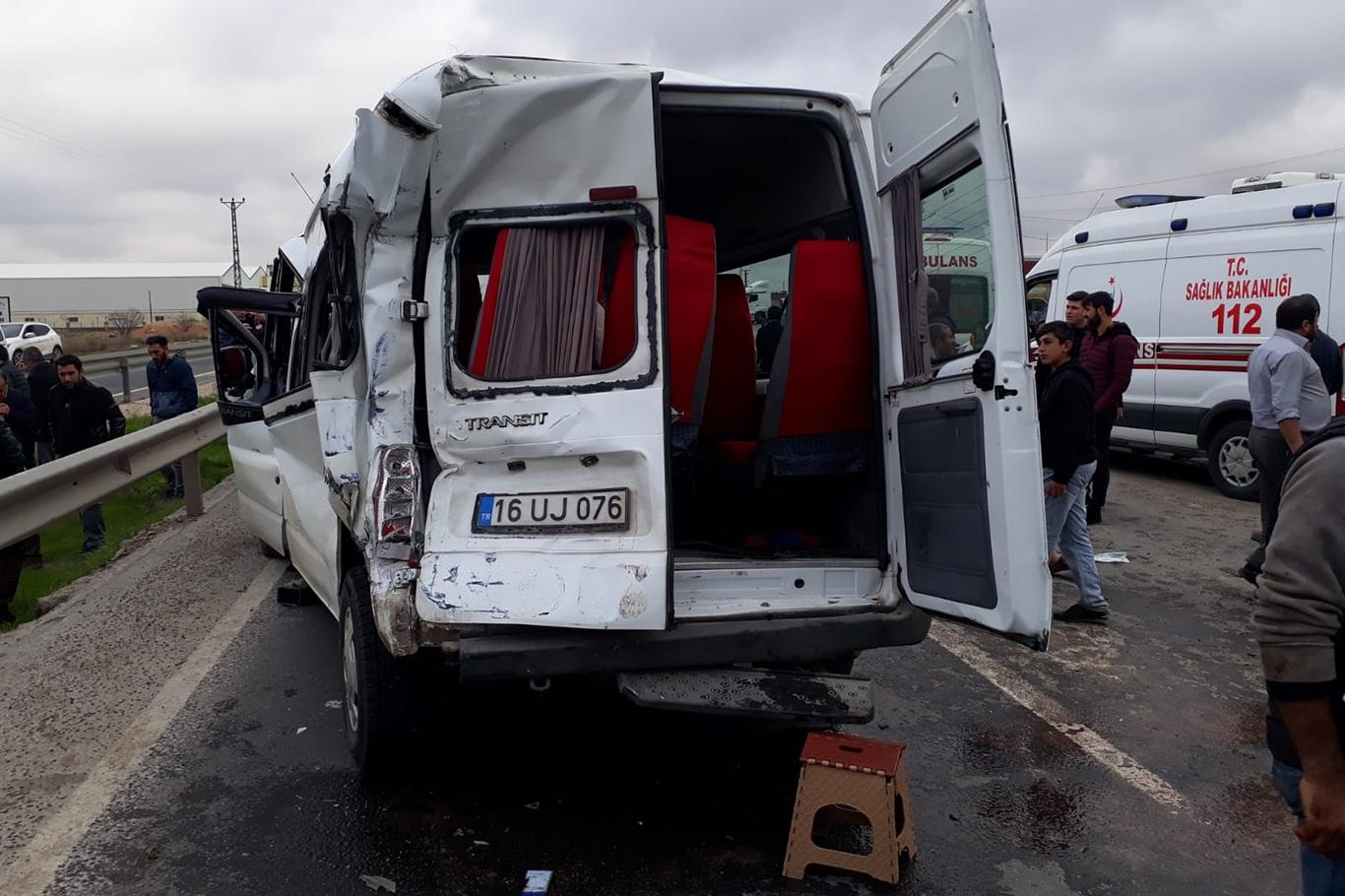 Mardin'de kaza: 4 yaralı